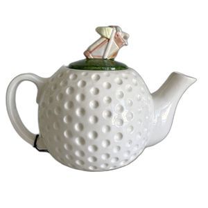 NWT Adorable Collectible Golf Ball Teapot from OCI Omnibus by Fitz & Floyd 5.5"